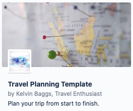 Trello Travel Planning Checklist - Kelvin Baggs